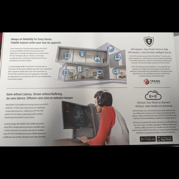 Asus AC 3100 Wi-Fi Router - Picture 4 of 5